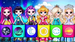 K-Pop Huntrix Rumi, Mira, Zoey, Peach, Rosalina, Glinda Day & Night Dress up  | Paper Fashion DIY
