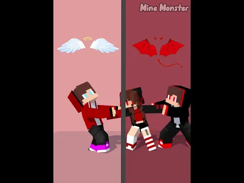 JJ vs Dark JJ Who Stronger - MAIZEN Minecraft Animation #shorts