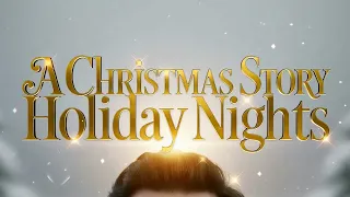 Under the Christmas lights