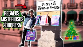PUSE REGALOS MISTERIOSOS EN LA CALLE Y PASA ESTO