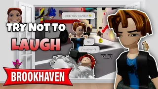 Try not to laugh - ROBLOX Brookhaven 🏡RP FUNNY MOMENTS