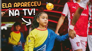 O DIA QUE MINHA FILHA ENTROU EM CAMPO PELA LIGA EUROPA 🏟️⚽️