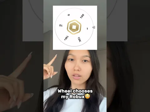 Wheel chooses Robux for my Fit!❤️ #roblox #robloxshorts