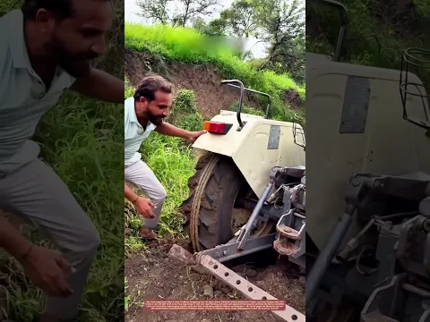 Seilzug gegen Matsch: Wie ein Bauer einen Traktor aus dem Sumpf zieht