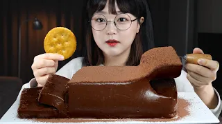 탱글쫀득! 찐~한 초코푸딩🍫디저트 먹방 DARK CHOCOLATE PUDDING MUKBANG ASMR