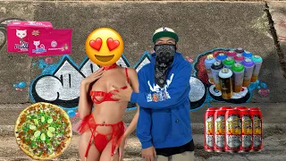 Comí pinte graffiti y hize el delicioso con $400 varos 
