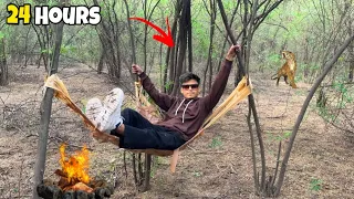 Surviving 24 Hours In Forest Challenge | WARNING - Biggest Mistake - सबसे खतरनाक जंगल |