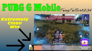 Pub G Mobile GamePlay |Very close victory|