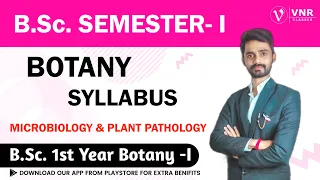 BOTANY  SYLLABUS || MICROBIOLOGY & PLANT PATHOLOGY || National Education Policy-2022 | B.Sc.1st YEAR