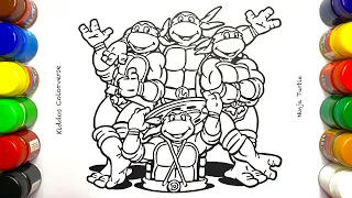 Teenage Mutant Ninja Turtles @KiddosColorverse #youtube #art #fun #youtubevideo #kids #tmnt
