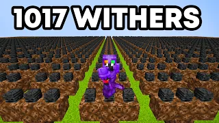 1,017 Withers VS Minecraft SMP…