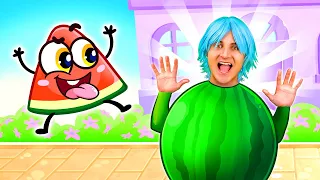 Yummy Fruits & Vegetables Song | Rainbow Juice Song | Kids Song