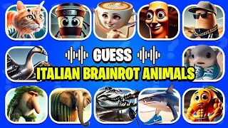 Guess ITALIAN BRAINROT Animals Memes | Ballerina Cappcuccina, Tung Tung Sahur, Lirili Larila