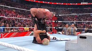 Brock Lesnar destroza a Cody Rhodes Brutalmente - WWE RAW 3 de Abril 2023 Español Latino
