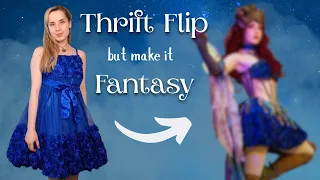 THRIFT FLIP Challenge in 3 DAYS! 🧵🪡 How could I not turn this one into a fairy?? 🦋
