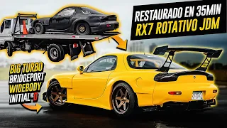 RESCATADO RARO RX-7 ROTATIVO JAPONÉS - Transformación Total ESTILO INITIAL- D  * 2 STEP y ANTI LAG *