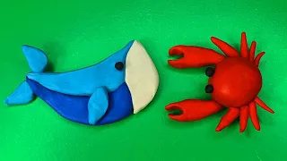 How To Make Clay Sea Animals  | Clay Modeling Projects