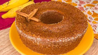 BOLO DE BANANA COM AVEIA DE LIQUIDIFICADOR SEM LEITE | Cook'n Enjoy 1241