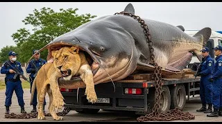 Giant catfish pulls lioness underwater: What happens next?