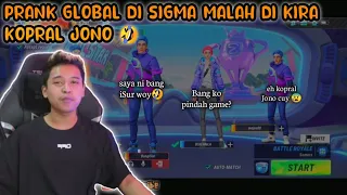 PERTAMA KALI PRANK GLOBAL SIGMA GAME DI KIRA KOPRAL JONO 🤣 #sigma #kopraljono #bangisur #freefire