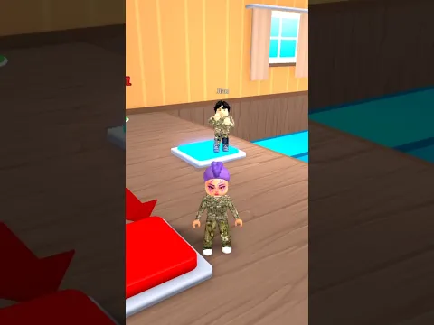 Rumi got trolled by Jinu in teamwork obby😂 #roblox #shorts