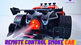 Unboxing of Remote Control Smoke CAR | New Launch of RC Spray car with Lights & music | Play Master