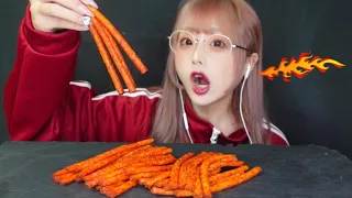 【ASMR】激辛😭🔥中国の辣条（ラティアオ）を食べる【咀嚼音】