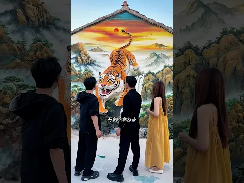 ভাই দেয়ালে বানাল 3D পেইন্টিং 😍🤯