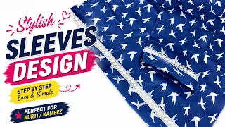 Sleeves Design with Lace & Fabric Patti | Baju Ka Design