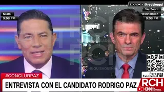 ENTREVISTA A RODRIGO PAZ EN CONCLUSIONES CNN CON FERNANDO DEL RINCON  18 SEPT 2025