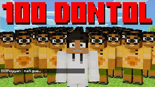 Aku Diburu 100 DONTOL BEBAN Di Minecraft!!