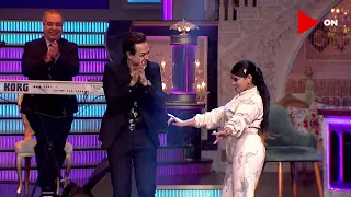 #أبلة_فاهيتا  | فقرة نارية💥 وحكيم ولعها اكتر في لعبة "سؤال وعقاب" 🤣🎤💃