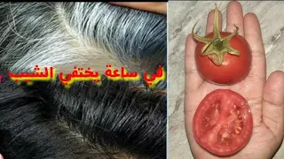 معجزة الطماطم سبحان الله تقضي على الشيب وللأبد حتى لو كان الشعر كله أبيض سيختفي للأبد وصفة مجربة