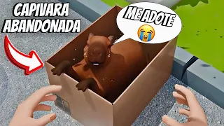 ADOTEI UMA BEBÊ CAPIVARA ABANDONADA NA RUA! PETER TOYS