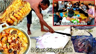 Yummy Cooking 2 Giant Stingray Fish, Makan Bersama SATLANTAS POLRES BAUBAU