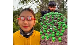 Survival Skills In Forest |SIMPLE with candy USEFUL #survival #bushcraft #outdoors #shorts #useful