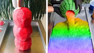 Satisfying ICE Cream #49 🍉 Three Layer WATERMELON Fruits For Today 🍉 Best IceCream