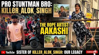 Stuntman Killer Alok Singh की बहन आकाशी नट: रस्सी पर चलने वाली जादुई कलाकार! 🚩 #NatSamaj #legacy 