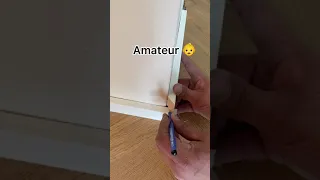 Sockelleisten montieren. Amateur 👶 vs. Pro 🥷