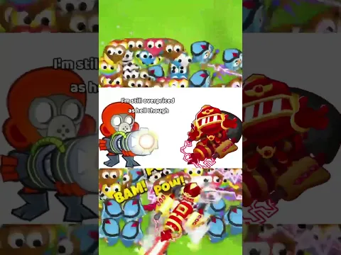 BTD5 TOWERS MEET BTD6 TOWERS #shorts