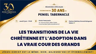 Les Transitions De La Vie Chrétienne Et L’Adoption Dans La Vraie Cour Des Grands ~Jeudi 11 Juin 2026