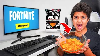 Kid Eats Ghost Pepper Chips For Every Kill In Fortnite