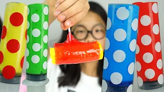 주사기 마시멜로 말아 먹는 캔디 TwinRoozi Mukbang 쌍둥이루지 먹방