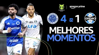 CRUZEIRO 4 x 1 GRÊMIO | MELHORES MOMENTOS | CAMPEONATO BRASILEIRO 2025