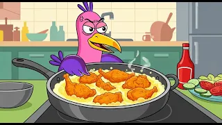 🥡Mukbang Animation Fried Chicken,Steak,Cheese BALL // Korean Food Mukbang
