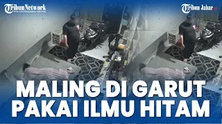 Maling Diduga Pakai Ilmu Hitam Terekam CCTV, Rampok Sekretariat Komunitas Pendaki di Garut