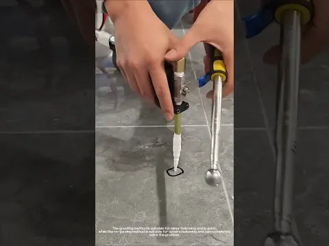 Ceramic tile hollow drum repair process