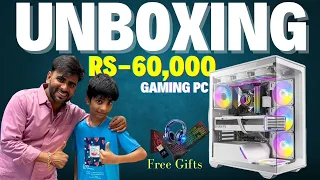 Gaming Pc Gifted by Dad Unboxing and Setup Rs-60,000 | Gaming Pc Wala | Best Pc Shop in Nehru Place