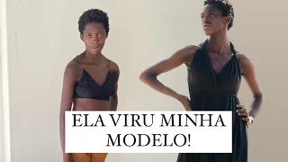 A COLETORA DE MATERIAL RECICLADO VIROU MINHA MODELO