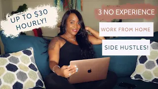 🤩 NO EXPERIENCE NEEDED! 3 EASY  WORK FROM HOME SIDE HUSTLES/JOBS! STAY AT HOME MOM FRIENDLY!